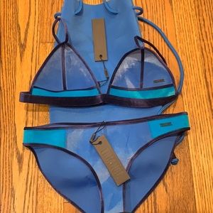 Triangl ‘Tootsie’ Velour Bikini - NWT- Sz Large